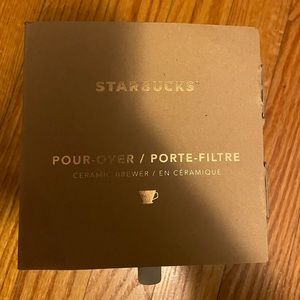 Starbucks pour over ceramic brewer